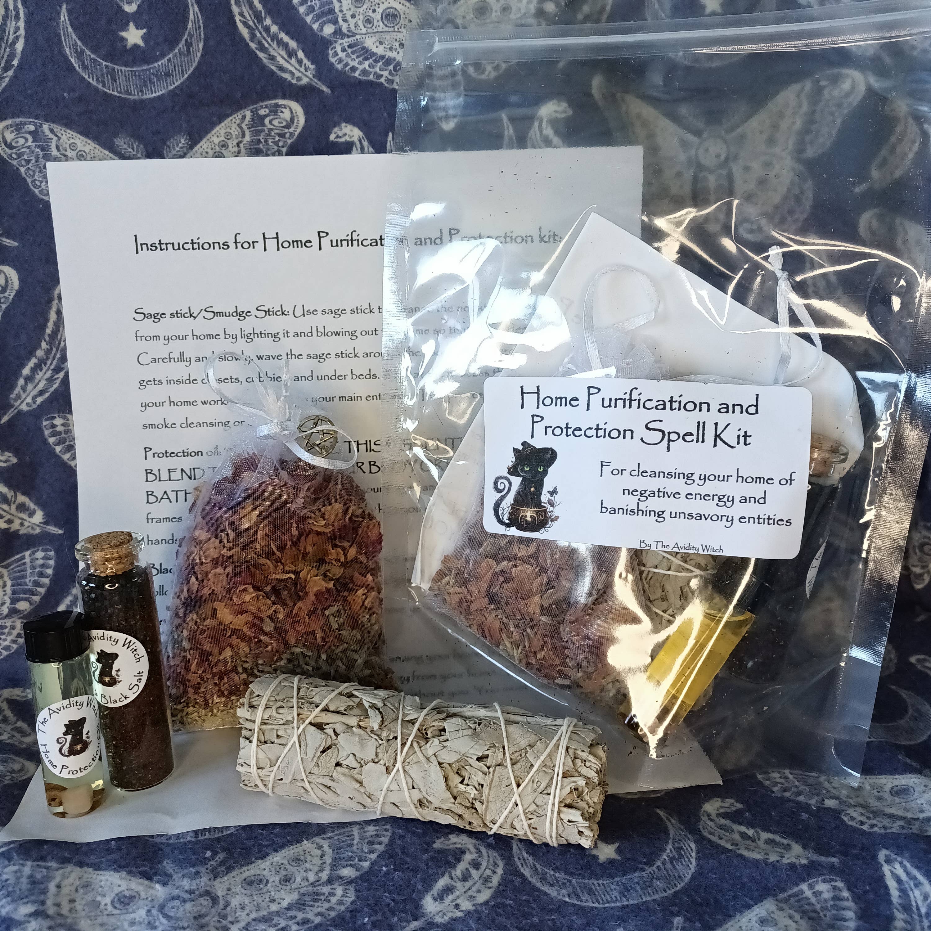 The Avidity Witch - Wholesale Meditation Supplies - Home Purification and Protection Spell Kit14