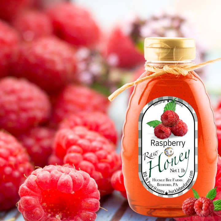 Huckle Bee Farms LLC - Wholesale Honey - Raspberry Infused Raw Honey1