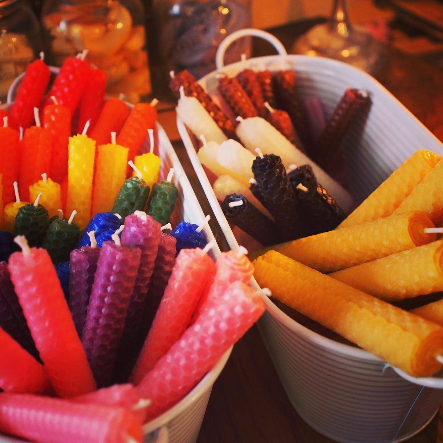 Lady of the Swans & Stars - Wholesale Tapered Candle/Candlestick - Hand-rolled Witch's Beeswax Spell Candle7