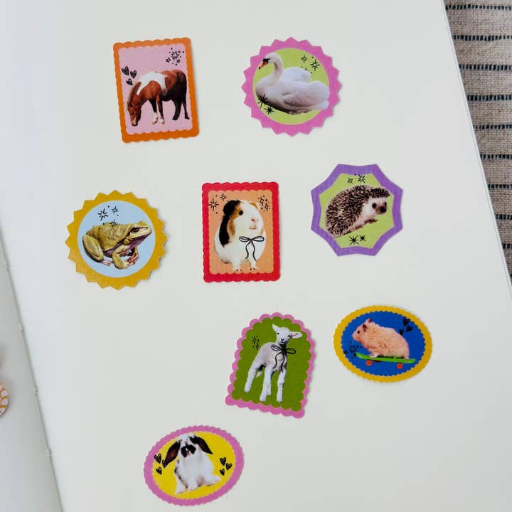 Shellflower - Wholesale Sticker - Animal Washi Flake Stickers