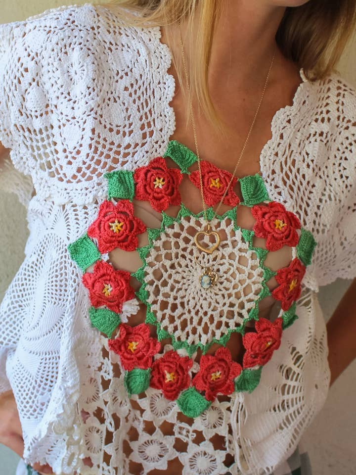 the Jardim top - Handmade Upcycled top for wholesale by Soleil et Amis