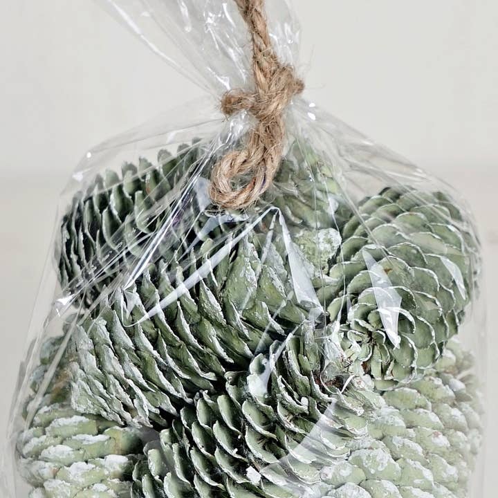 Impressive Enterprises, Inc. - Wholesale Christmas Decoration - ISB69793- Mix Green Long pinecone Bag
