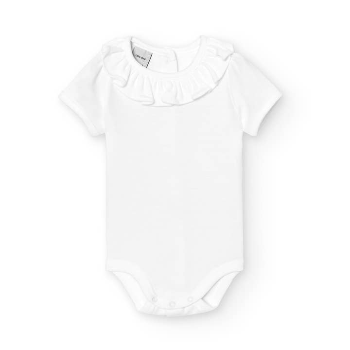 Babidu - Venta al por mayor Body sin pies - Bebés - Body De Bebe Cuello Volante Manga Corta 1X1