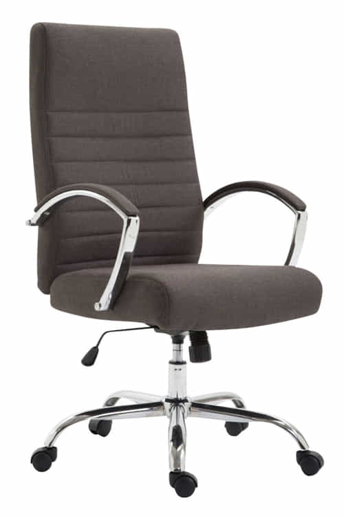 Viborr - Wholesale Chair - Valais office armchair - Fabric and chromed steel8