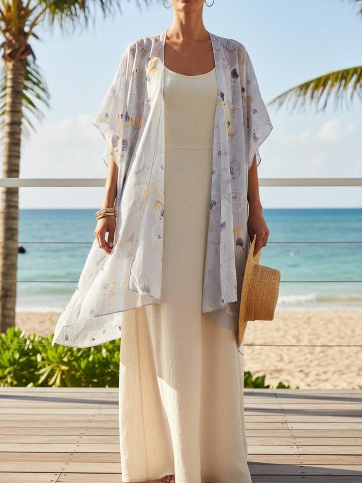 Kimono JC062697 gris à motifs de papillons pour la vente par JC Sunny Fashion