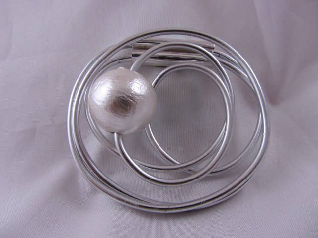 BR 145 - A9 UL Swirl Magnetic Brooch for wholesale by Designs by OC