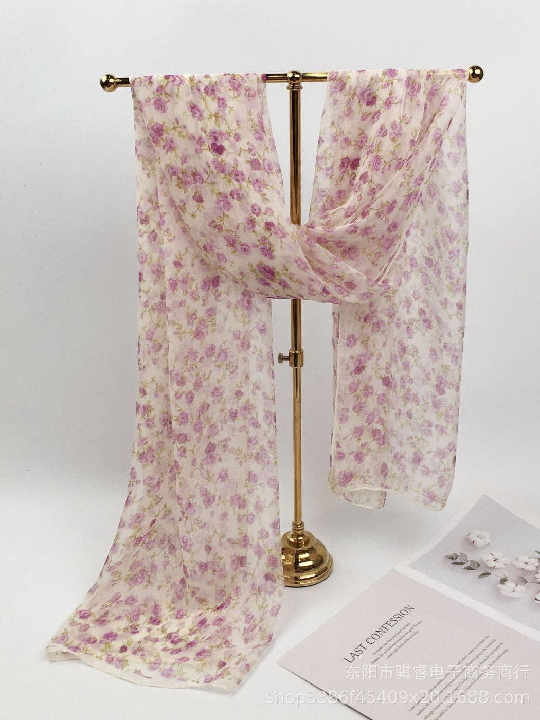 Funkyrel® Atzbranding Limited - Venta al por mayor Bufanda - Mujer - Scarvii - Pañuelo y Chal con Estampado Floral6