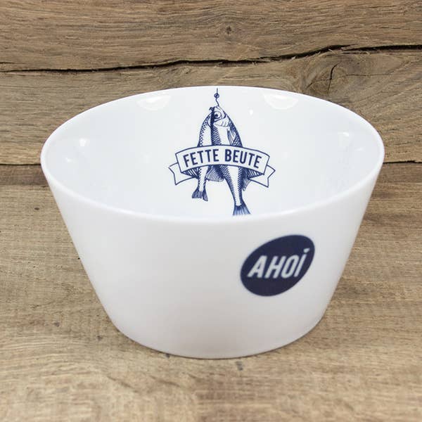 Bow & Hummingbird - Wholesale Bowl - Maritime Porcelain Bowl Fat Booty