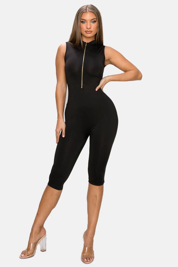 H&H Fashion Inc. - Wholesale Romper - Women's - HH531X-SD - Front Zipper Romper with Mask1