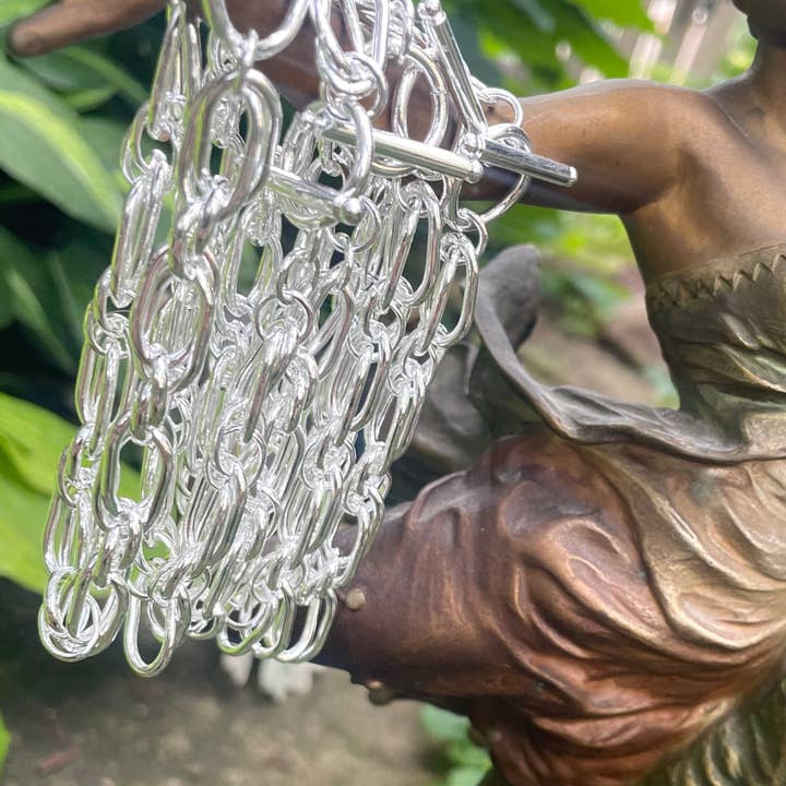 Bohemian Grace - Grace & Grit - Wholesale Link & Chain Bracelet - Silver Creek Sterling Link Bracelet.5