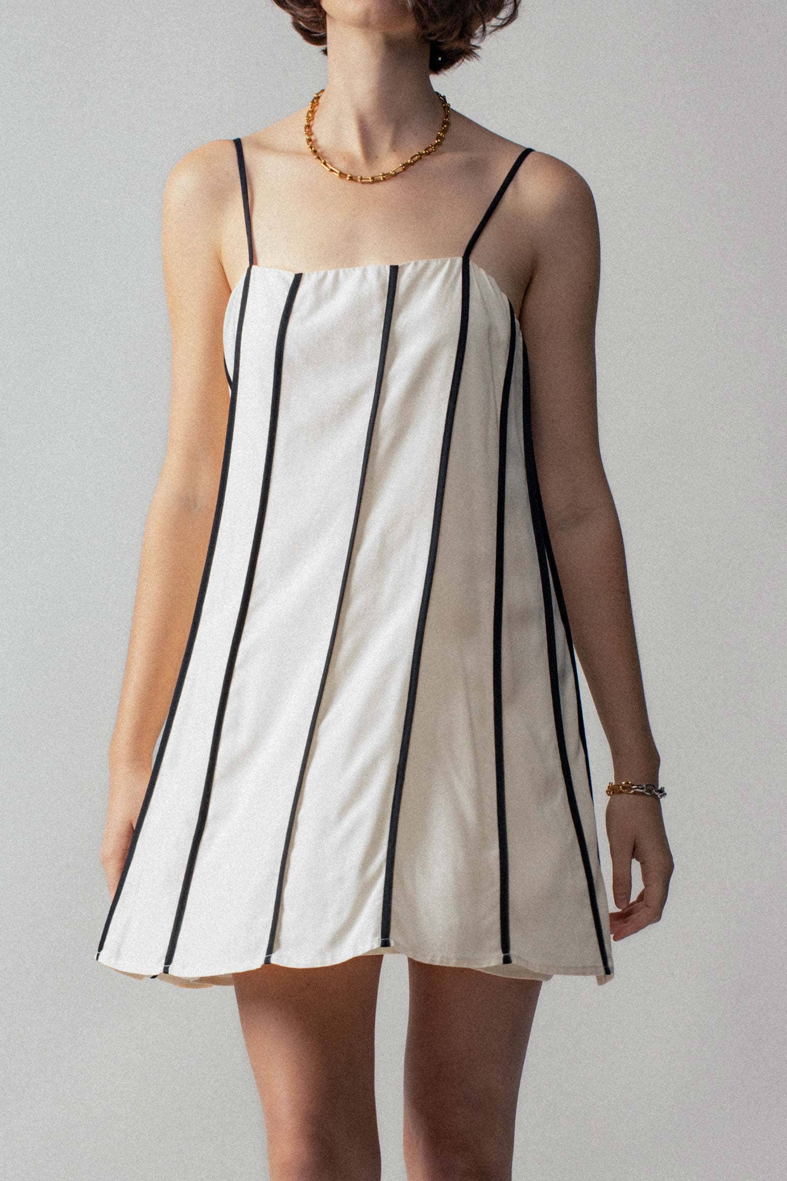 Urban Daizy - Wholesale Dress - Women's - Striped A-Line Mini Dress17
