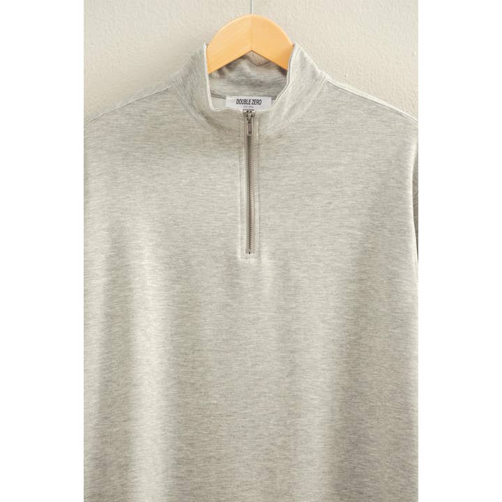 HYFVE - Wholesale Dress - Women's - Double Knit Half Zip Up Long Sleeve Mini Dress4