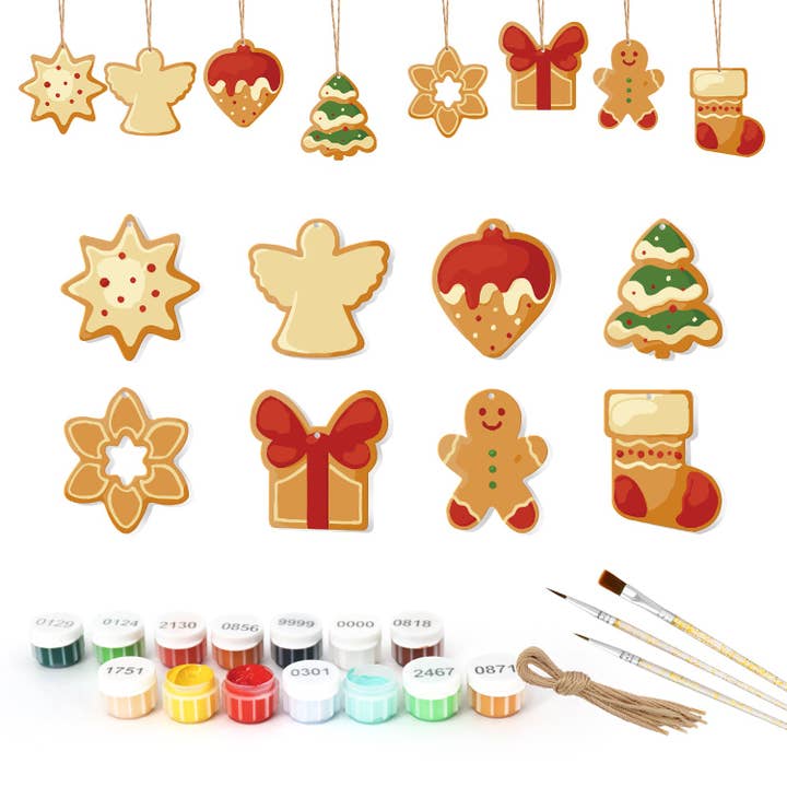 Classic Christmas Treats Paintable Ornaments for wholesale by Paint Your Numbers