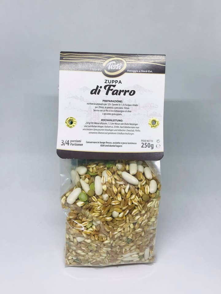 Zuppa di farro Tissi - 250 g per la vendita all'ingrosso da parte di CENTRO DOLCE FRIULI
