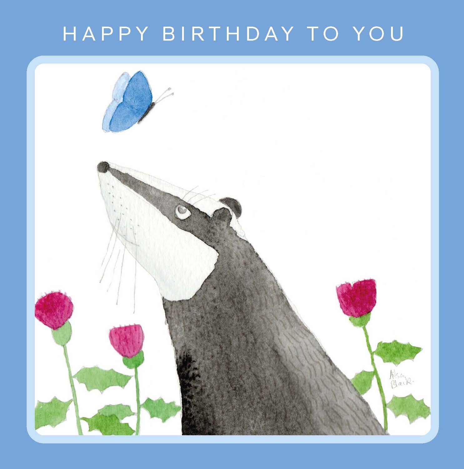 Inky Blue Ltd t/a Holy Mackerel – wholesale Birthday card – Flutters - nature themed birthday card0