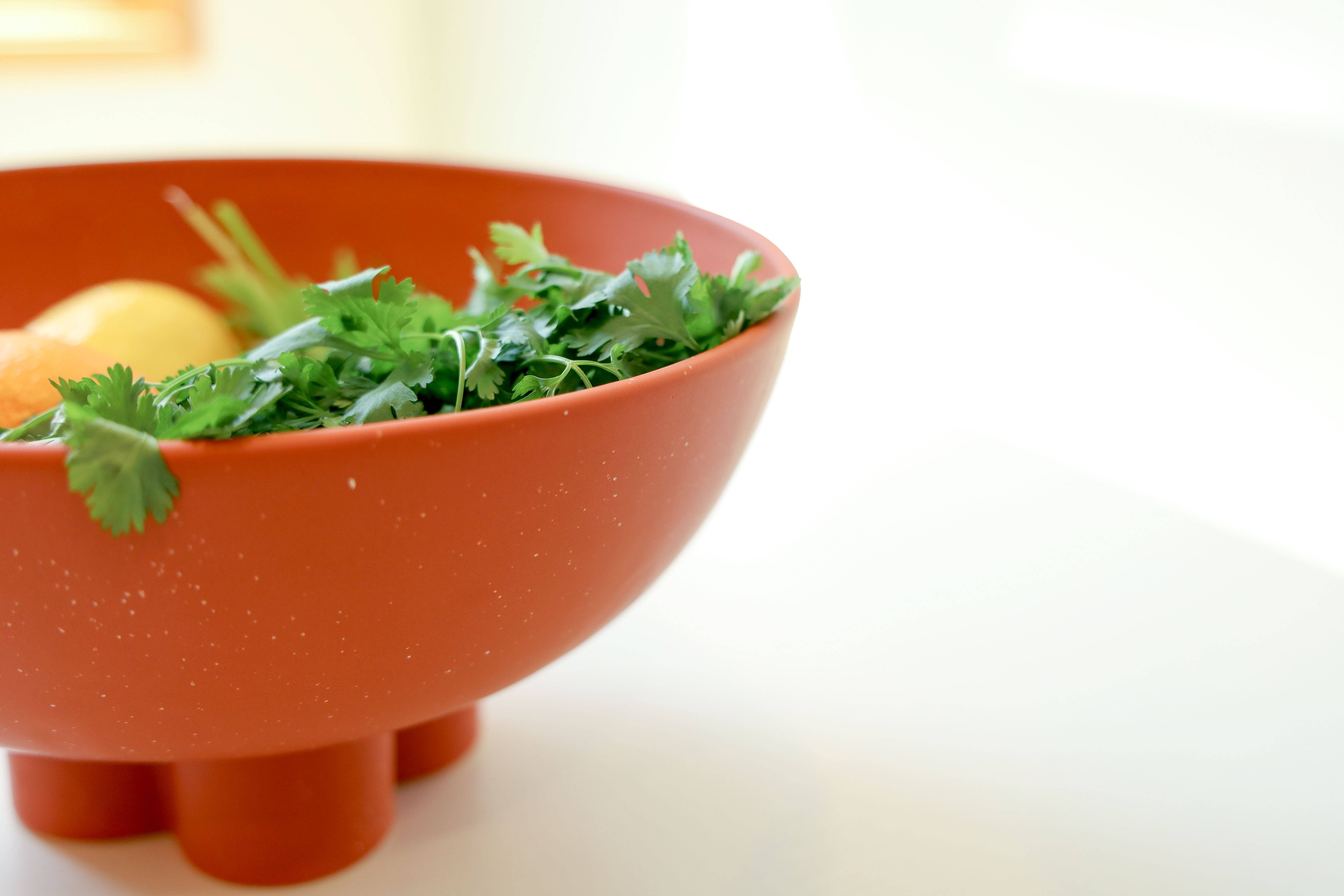 MARMEDA - Wholesale Decorative Plate/Dish/Bowl - Large Speckled Orange Compote Bowl- Modern Southwestern2