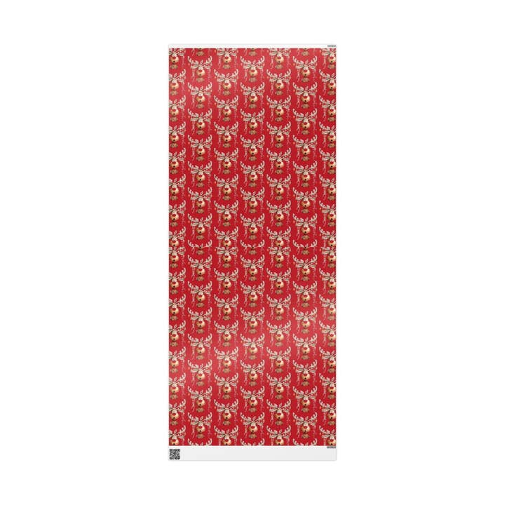 Blue Cava - Wholesale Wrapping Paper Roll - Reindeer Wrapping Papers