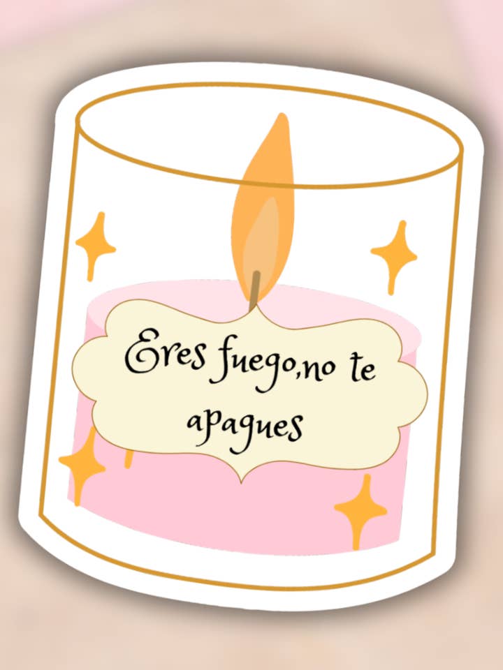 Adesivo ispanico positivo, adesivo in vinile spagnolo carino per la vendita all'ingrosso da parte di Lalatina Shop