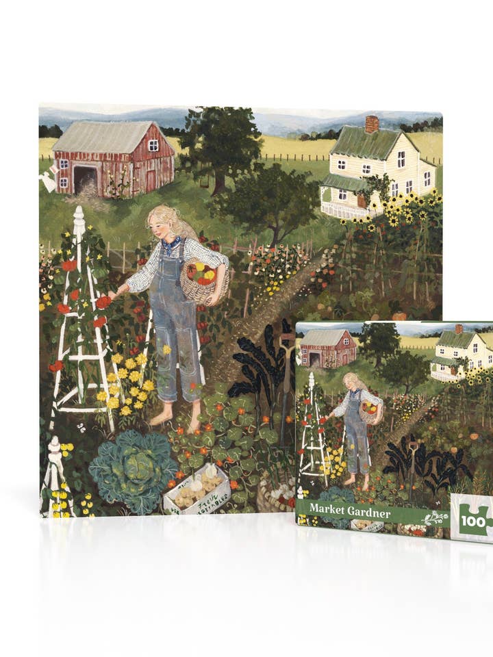 Market Gardner Mini - 100 Piece Mini Puzzle for wholesale by New York Puzzle Company