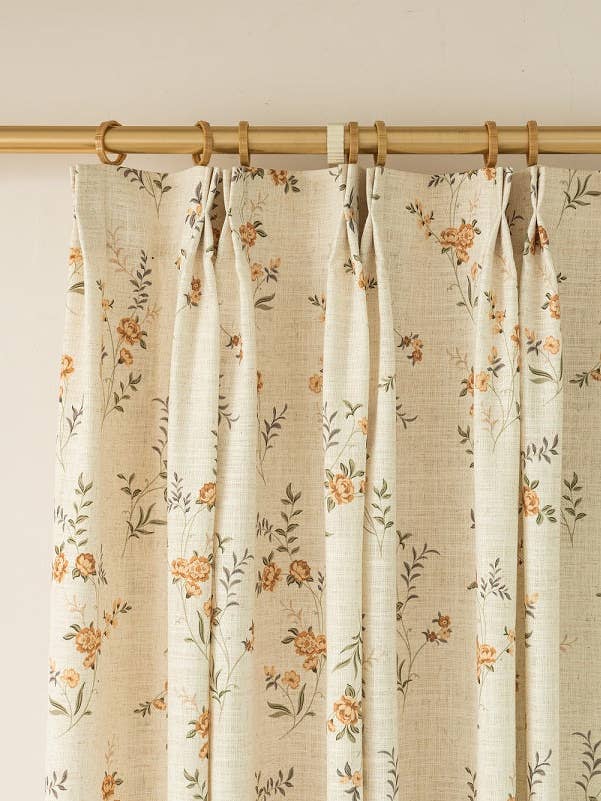 Clementine Rose Drapery Curtains, 40% Shading, Extra Liner Available, Extra Wide, Free Tieback, 1 Panel for wholesale by Lanting Home Decor Inc.