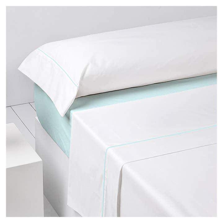 Barceló Hogar - Wholesale Sheet Set - Bedding Set “Percal” Feston 100% Cotton Linen Texture2