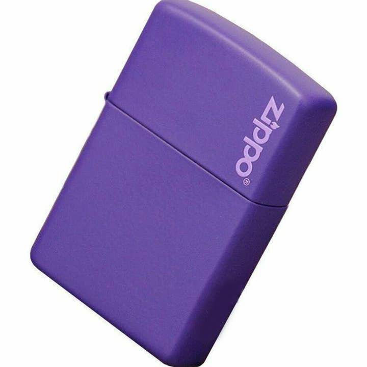 Benhalex - Wholesale Lighter - Zippo Purple Matte w/ Logo Lighter, Regular Classic #237ZL