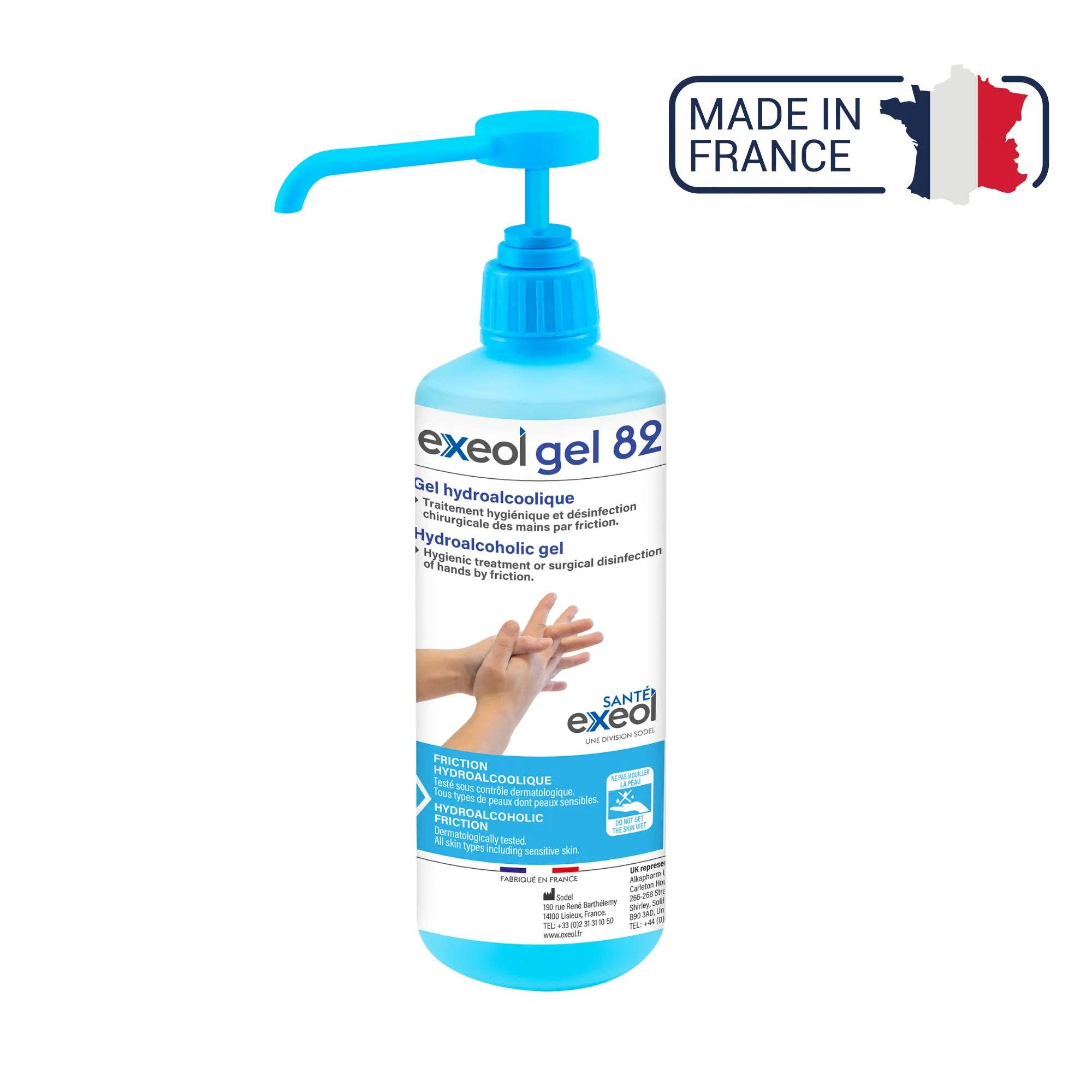 My Podologie - Wholesale Hand Sanitizer - Hydroalcoholic gel - Exeol Gel 82 - Sodel2