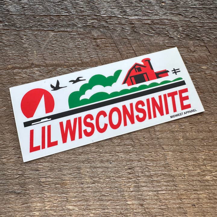 Lil Wisconsinite Sticker for wholesale by Midwest Apparel
