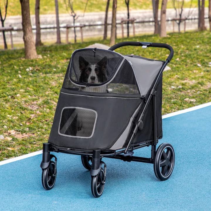 Furr-Baby Gifts - Wholesale Pet Carrier - Cat/Dog - One-Click Foldable Stroller for Large Medium Small Dogs, Pet, Cats with Storage1