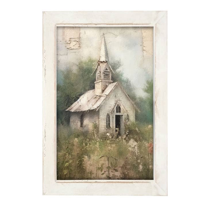 ginger blue - Wholesale Art Print - Old Country Church 2-Vertical