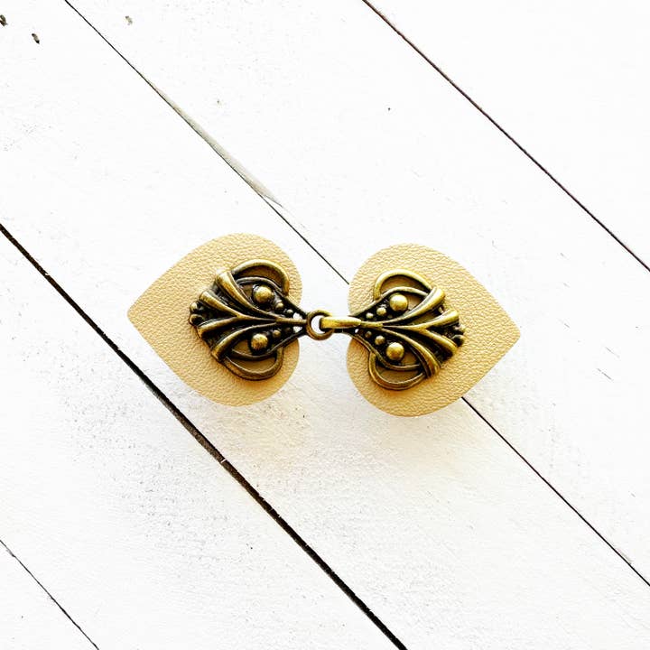 KardiKlips - Venta al por mayor Broche - Mujer - Pinzas para cinturón de vestir, de piel, estilo boho-vintage1