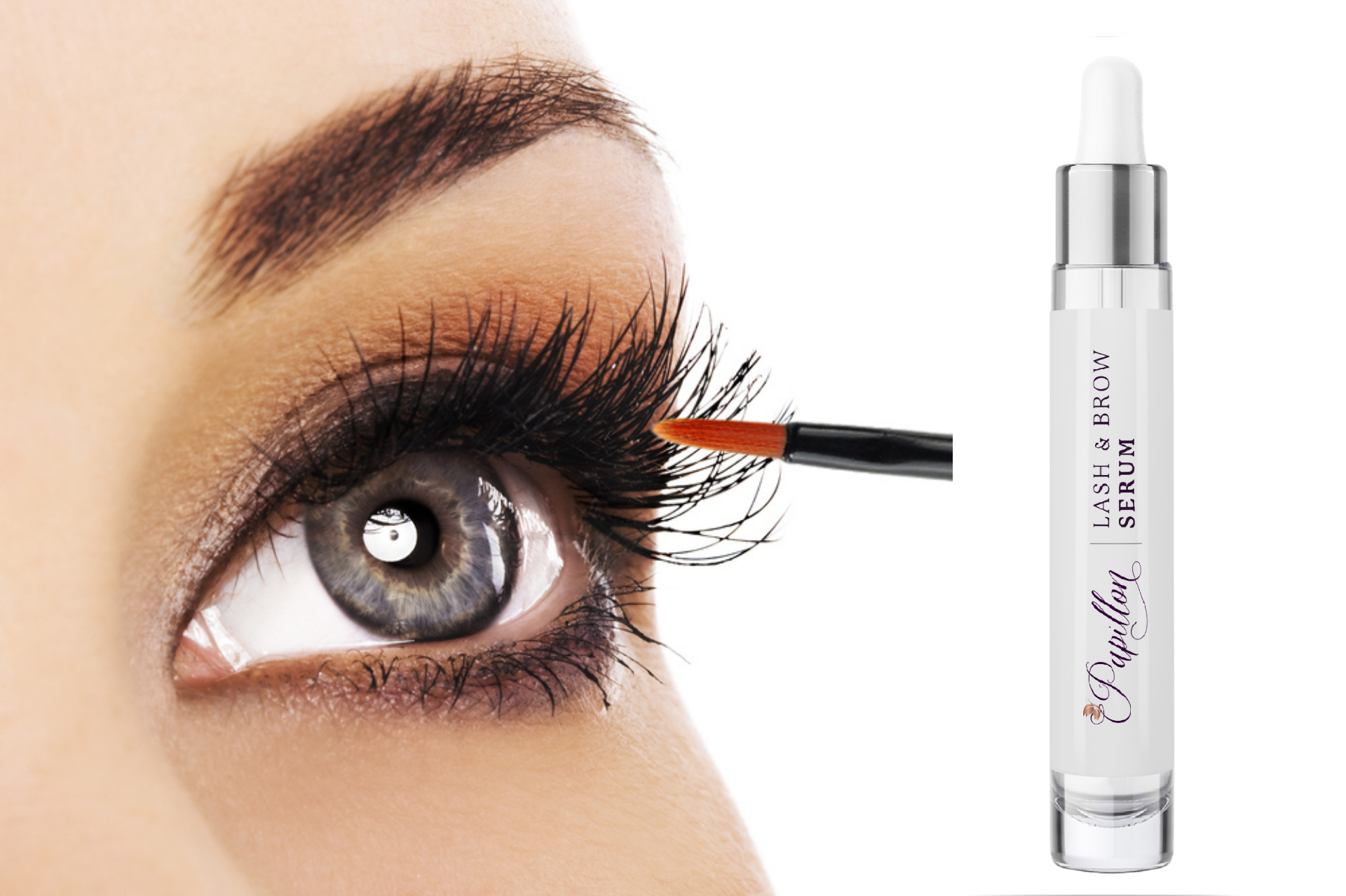 Papillon Organic - Wholesale Eyelash/Brow Serum - Organic Eyelash Growth Serum Kit3