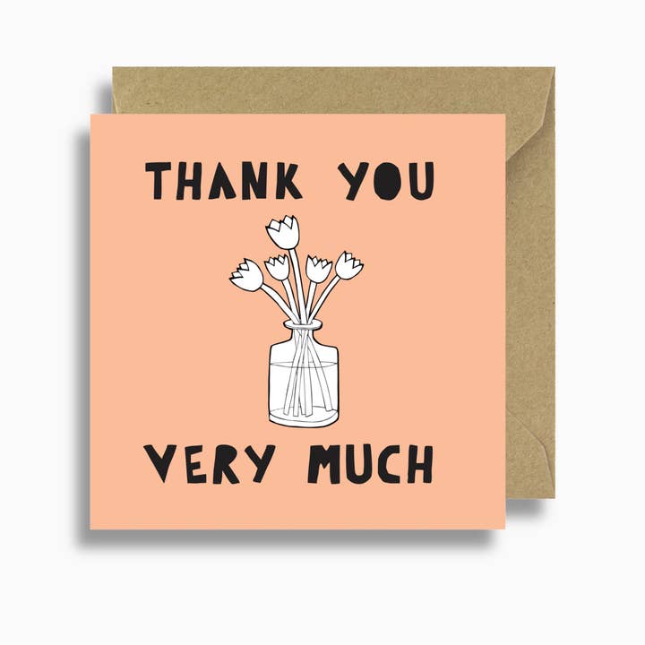 Cartão de agradecimento do ramo de flores por atacado de Lizzie Chancellor