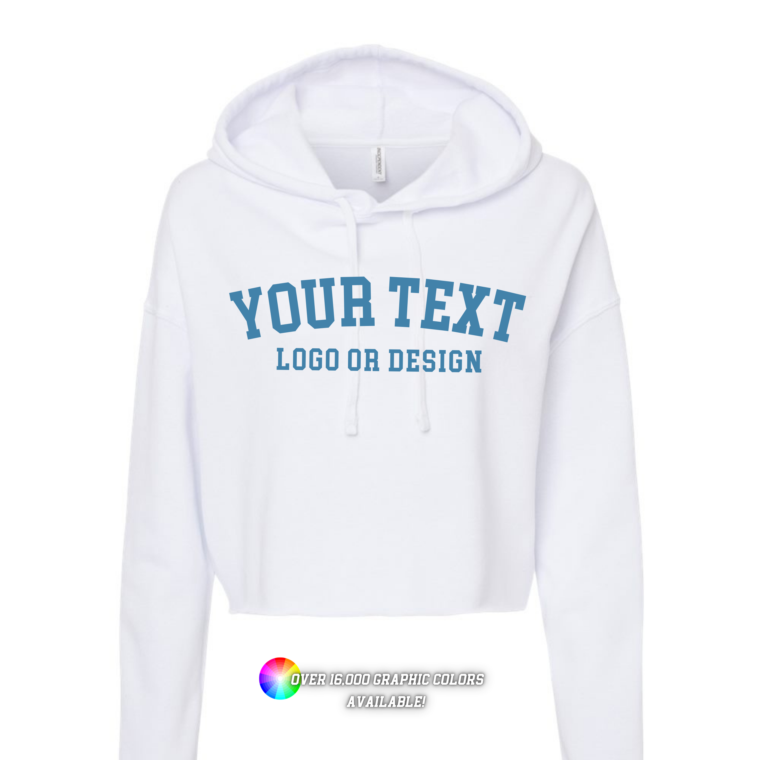 Faith & Life Christian Brands – Engroshandel Grafisk Sweatshirt - Dame – Skræddersyet mærket logo atletisk kort hættetrøje spirit wear0