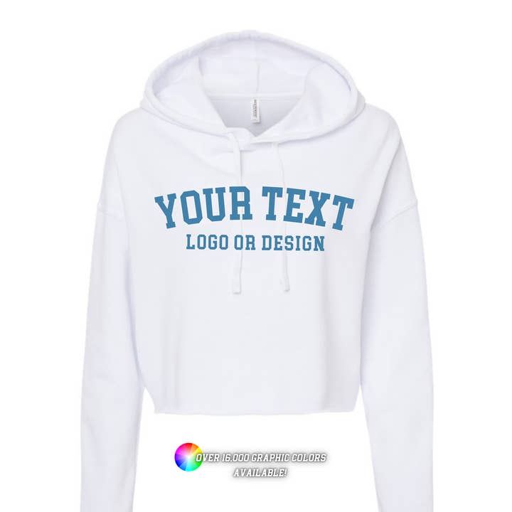 Faith & Life Christian Brands - Wholesale Graphic Sweatshirt - Women's - Custom Branded Logo Athletic Cropped Hoodie Spirit Wear0