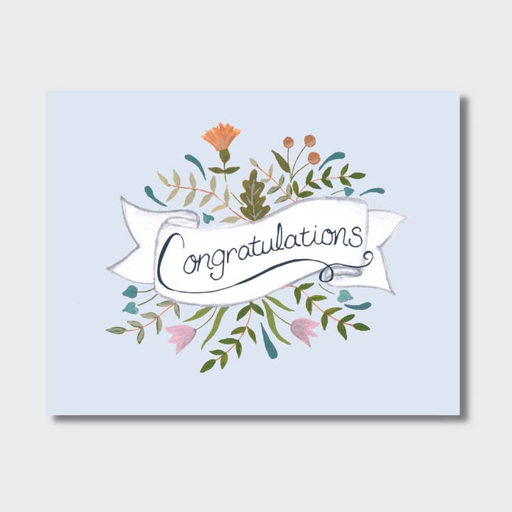 Congratulations Greeting Card for wholesale by Tulip Design Company