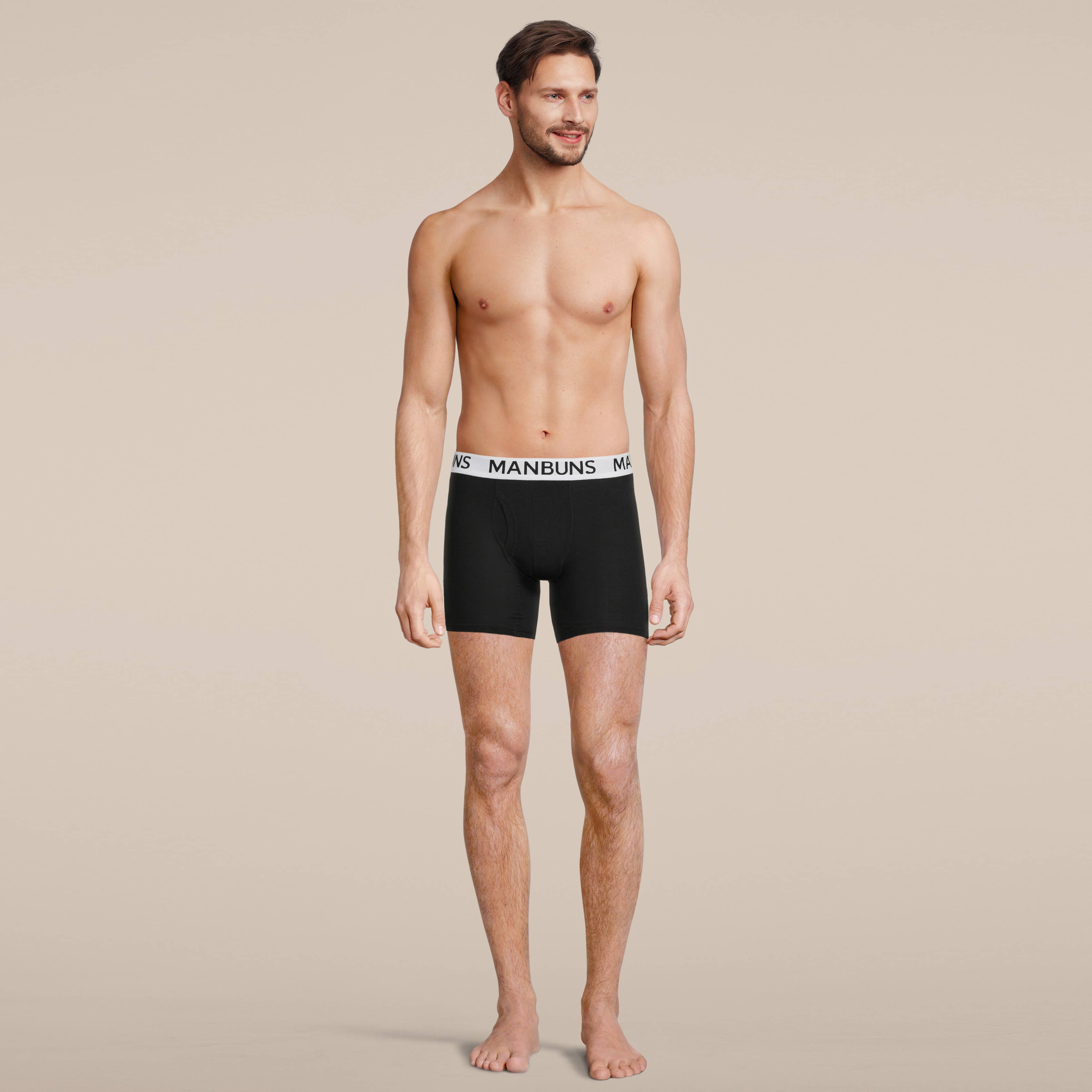 MANBUNS - Wholesale Ondergoed - Heren - Klassiek effen boxershort voor heren1