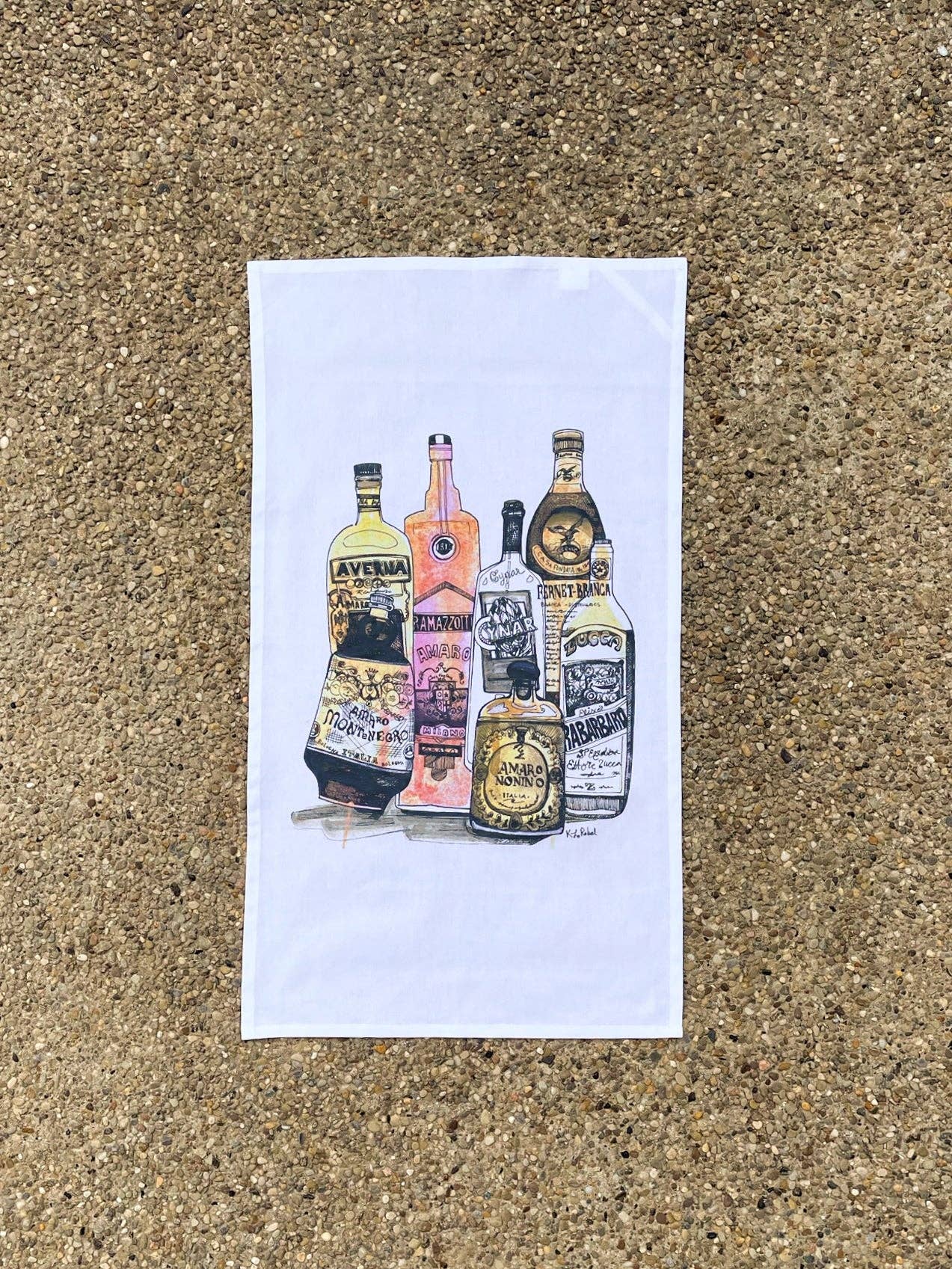KLoRebel Art Co. - Wholesale Tea Towel - Amaro Towel1
