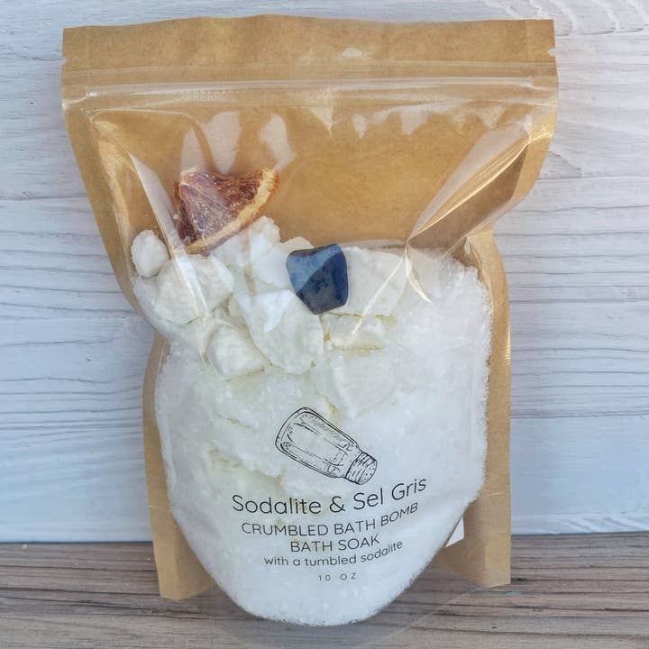 Rage Gems & Jewelry - Wholesale Bath soak/milk - Sodalite & Sel Gris Crumbled Bath Bomb Bath Soak5