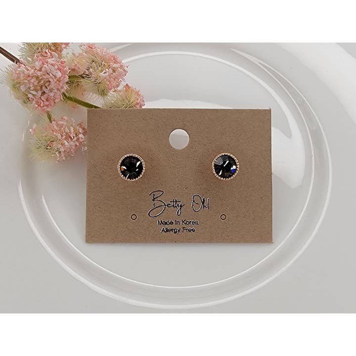 BETTYOH INC – Brincos de pino por atacado – BRINCOS SWAROVSKI ELEMENT STUD.5