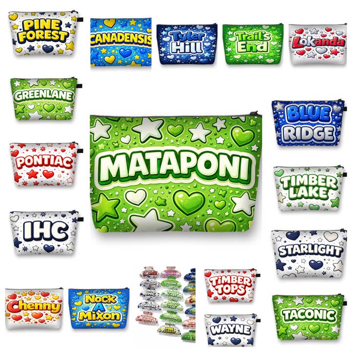 Bubble camp pouches for wholesale by lil darlings inc