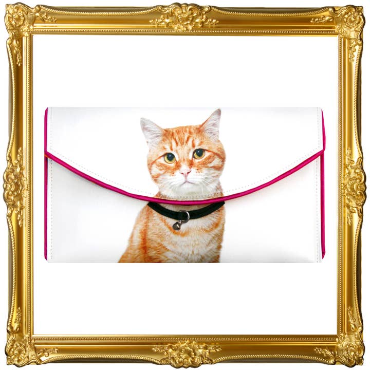 Sac bandoulière Ginger Cat - Fait main aux États-Unis pour la vente par Kent Stetson Handbags