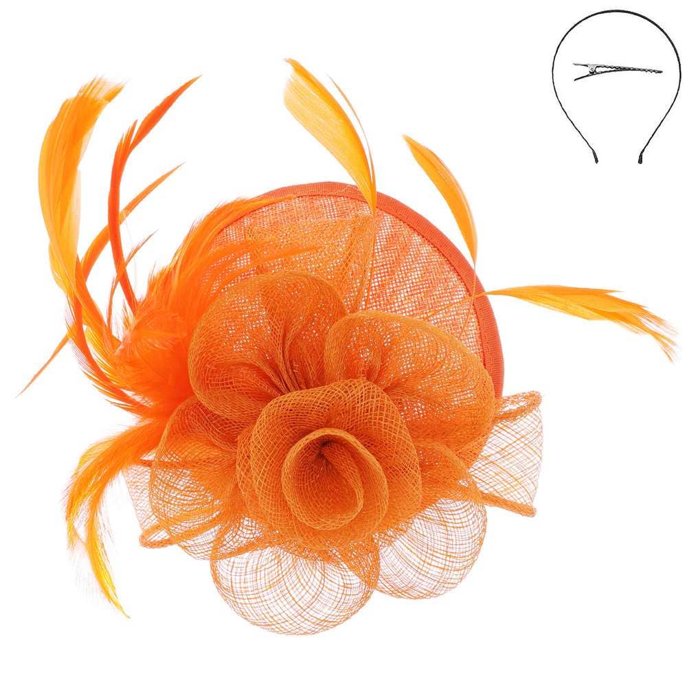 anbfashion - Vente Chapeau bibi – femme - Fascinateur Sinamay voilé Kentucky Derby Southern 84