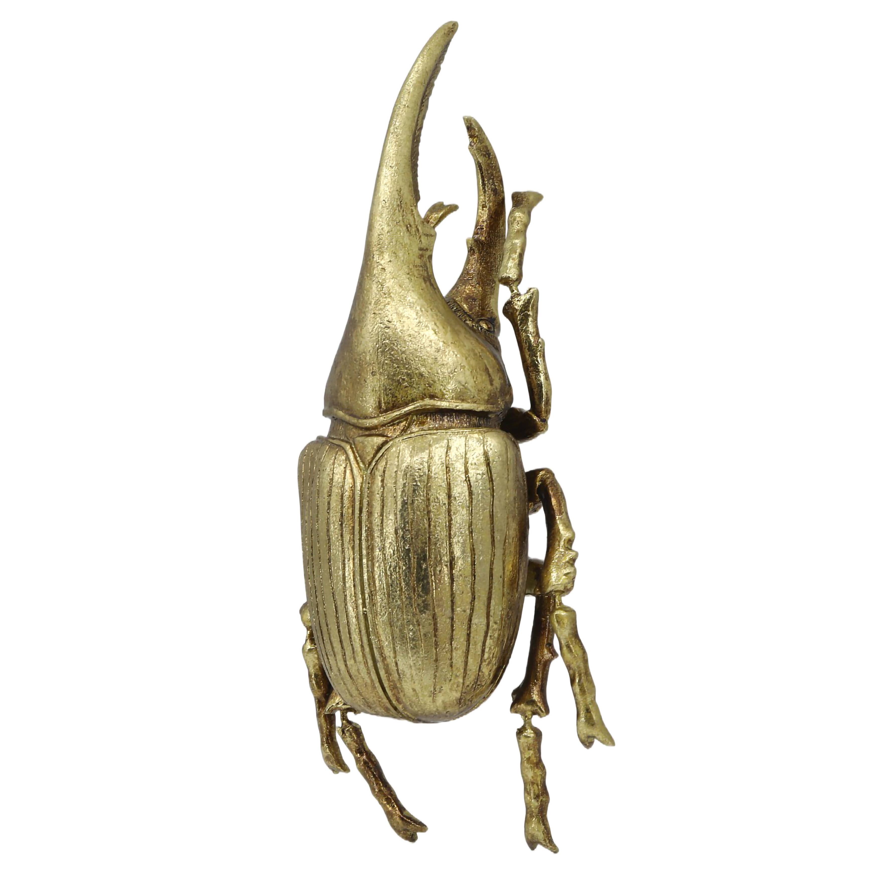 Modern World by Contrast Inc. – Großhandel 3D-Wandkunst – Wanddekoration Herkuleskäfer in Gold (kleine Version)2