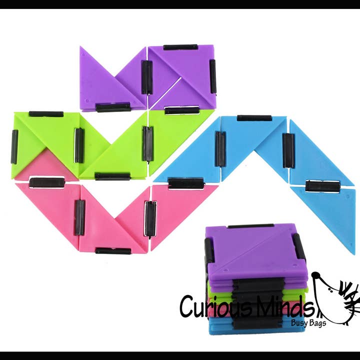 1 Infinity Triangle - Magic Endless Folding Fidget Toy - Fli for wholesale by Curious Minds Toys