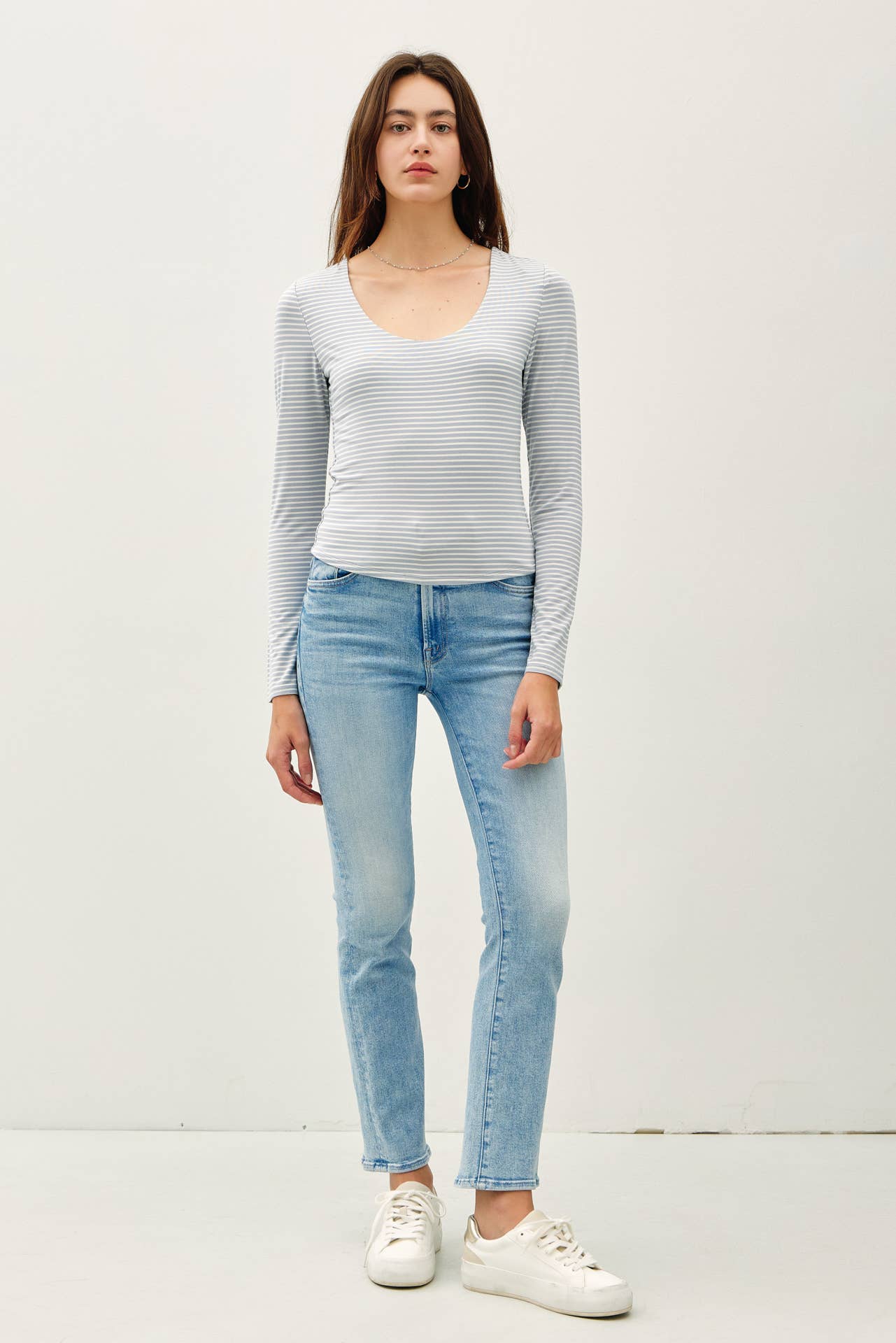Be Cool - Vente Haut en maille – femme - TOP À MANCHES LONGUES RAYÉ ULTRA DOUX BASIQUE17