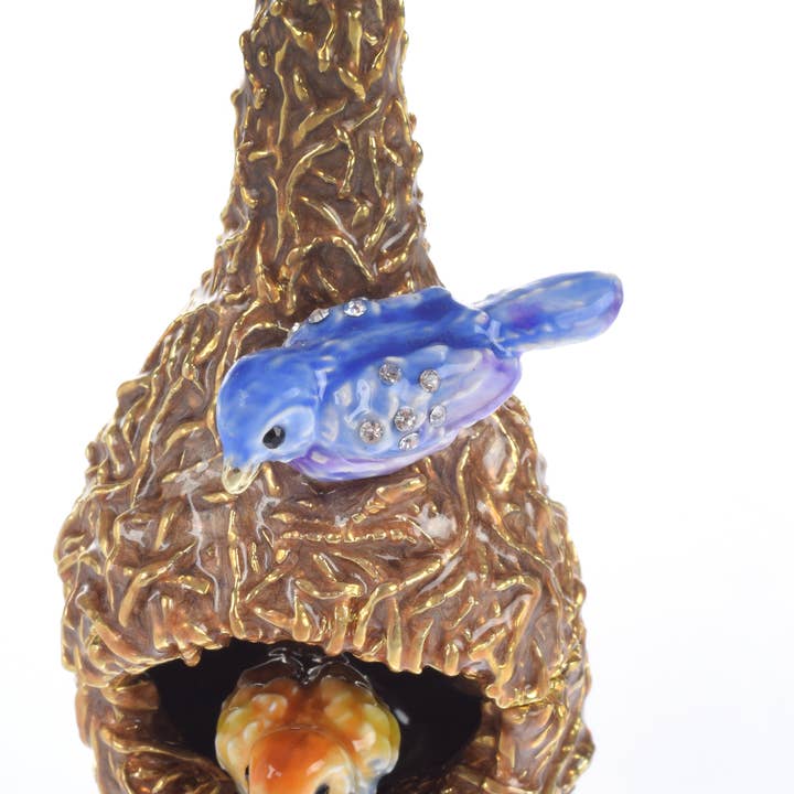 Keren Kopal - Wholesale Jewelry Box/Organizer - Two love Birds in a nest Trinket Box4