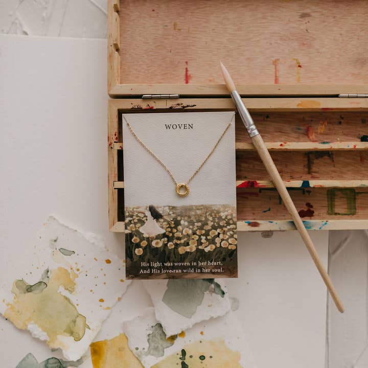 Dear Heart – wholesale Pendant/charm necklace – Woven | Christian Necklace | Minimal Jewelry | Colossians