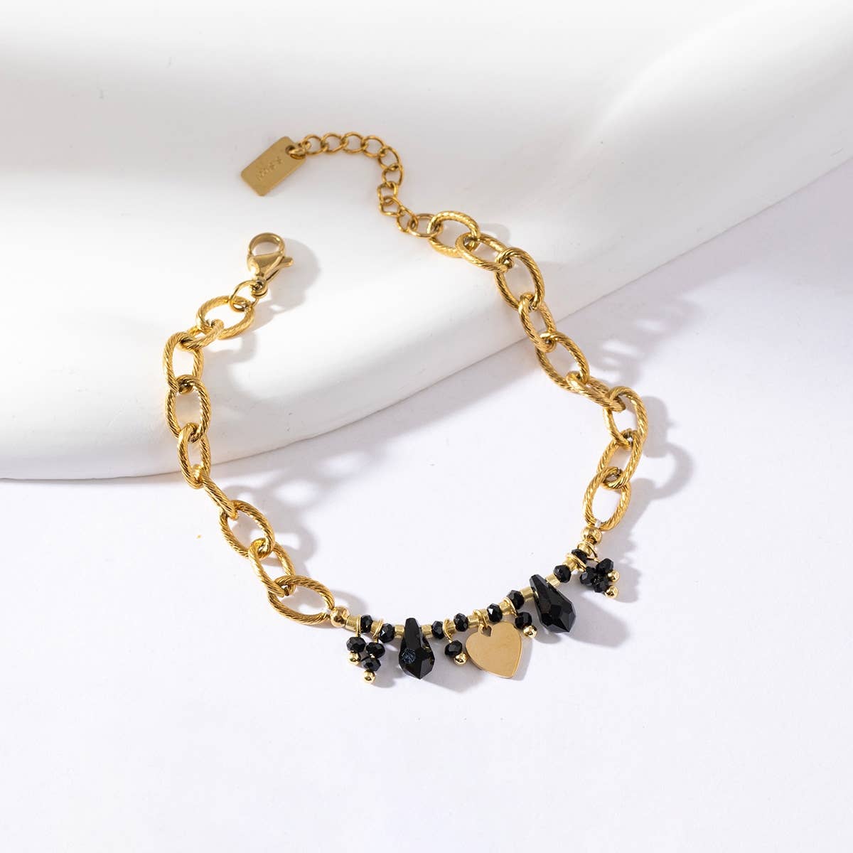 Lovelika - Wholesale Schakelarmband - eenvoudige kettingarmband met sterren en kristallen - Fabienne3