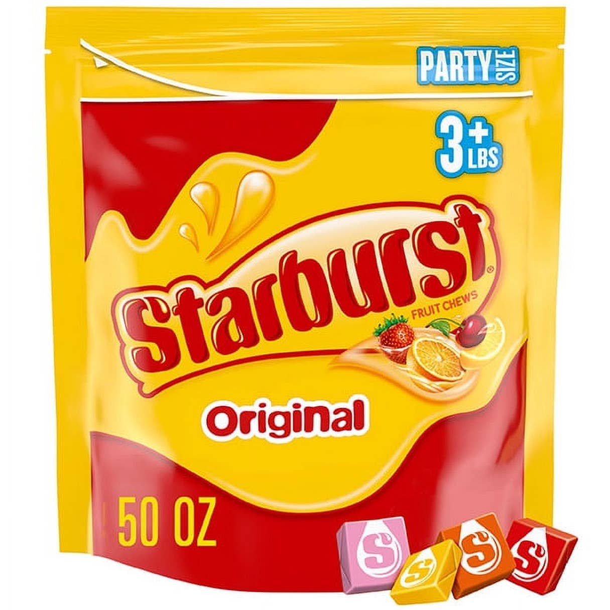 I Got Your Candy – wholesale Hårt godis – Starburst Original Party Size Segt Godis 50oz - 3-pack0